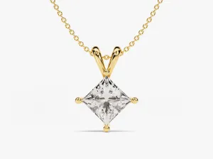 Double Bail Lab Grown Diamond Solitaire Pendant (1.00 CT)