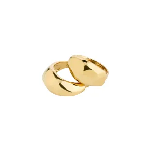DUNE rings, 2-in-1 set, gold-plated