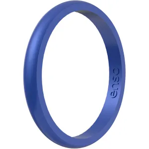 Enso Rings Halo Birthstone Series Silicone Ring - Sapphire