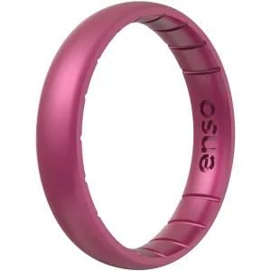 Enso Rings Thin Birthstone Series Silicone Ring - Pink Tourmaline