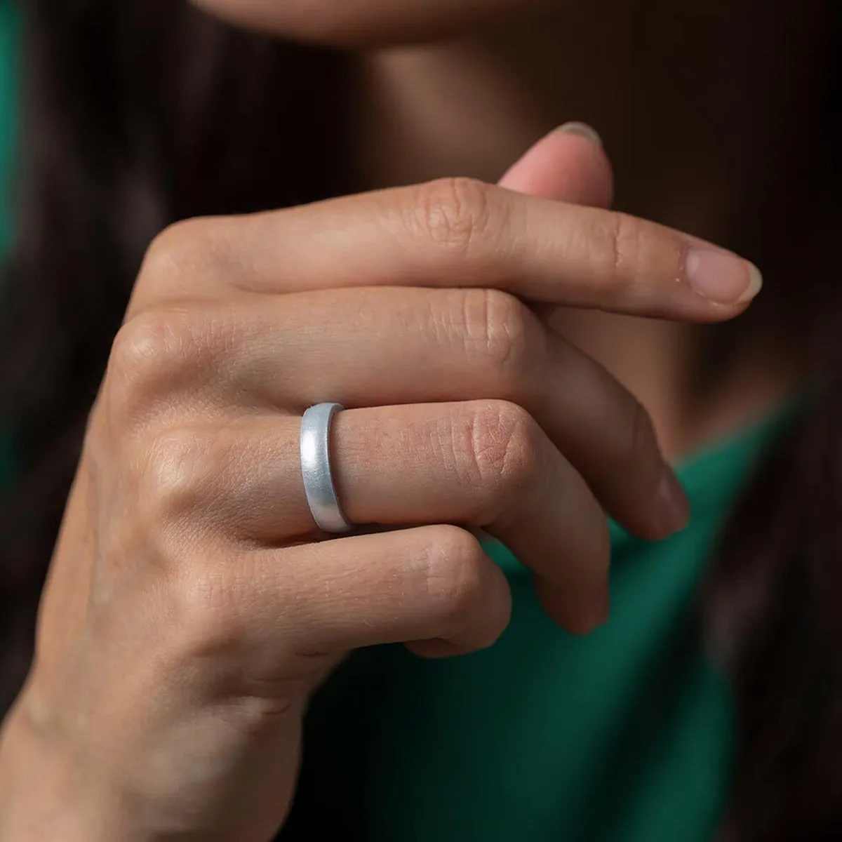 Enso Rings Thin Birthstone Series Silicone Ring - Pink Tourmaline