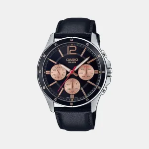 Enticer Men's Chronograph Leather Watch A1888 - MTP-1374HL-1A2VIF