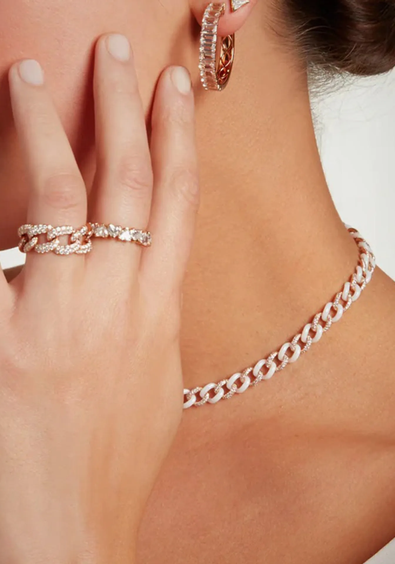 Essential Link, 18K Rose Gold   Pink Sapphire Ring