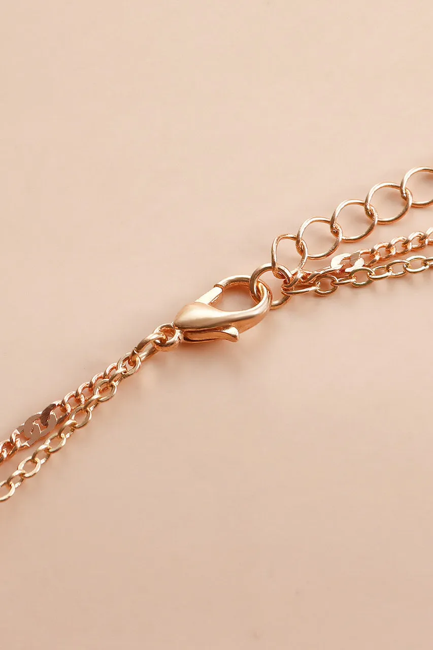 Faux Pearl and Star Gold Belly Chain
