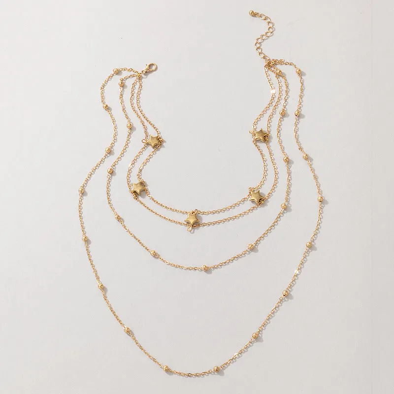 Female Multi-layered Wearing Retro Fashion Simple Necklace