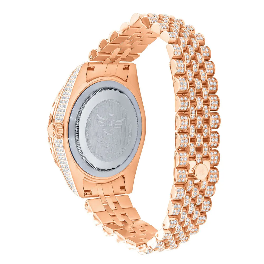 Full Bustdown Jubilee Iced Out Watch 4 Colors