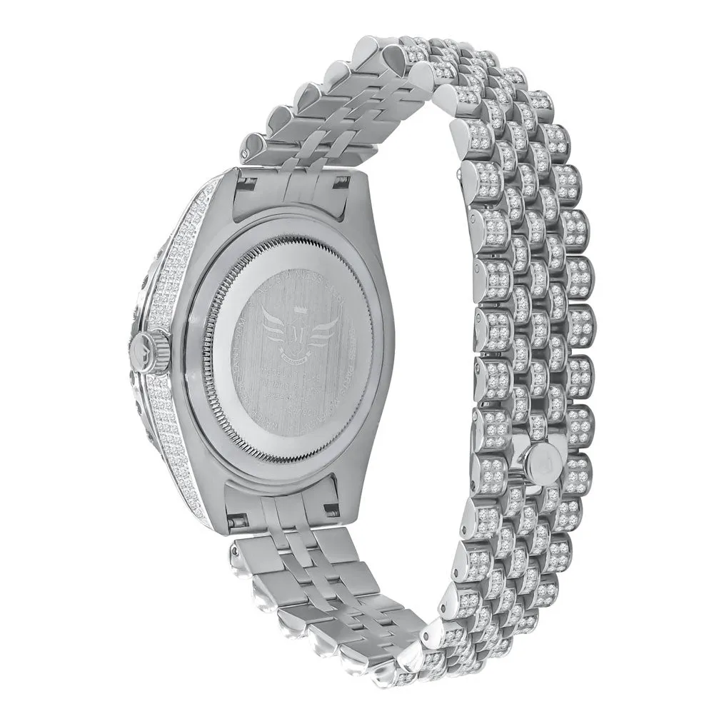 Full Bustdown Jubilee Iced Out Watch 4 Colors