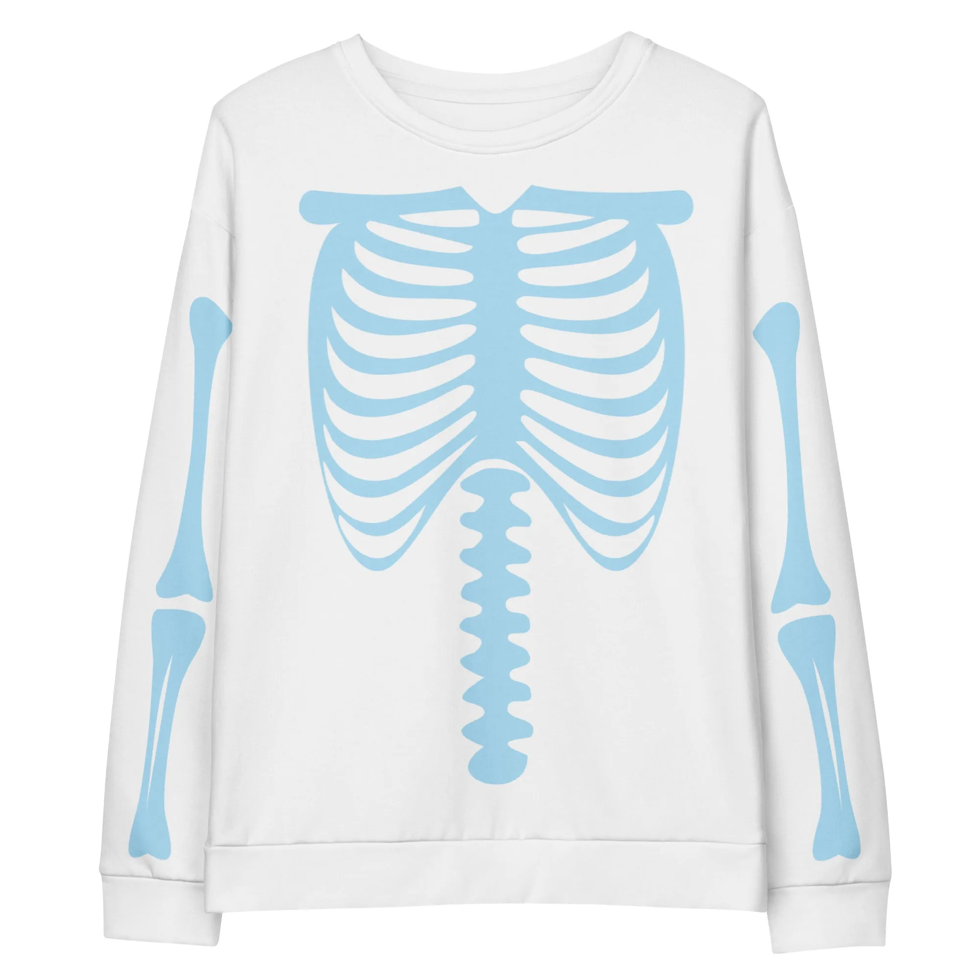 Ghost Bones Sweatshirt: White