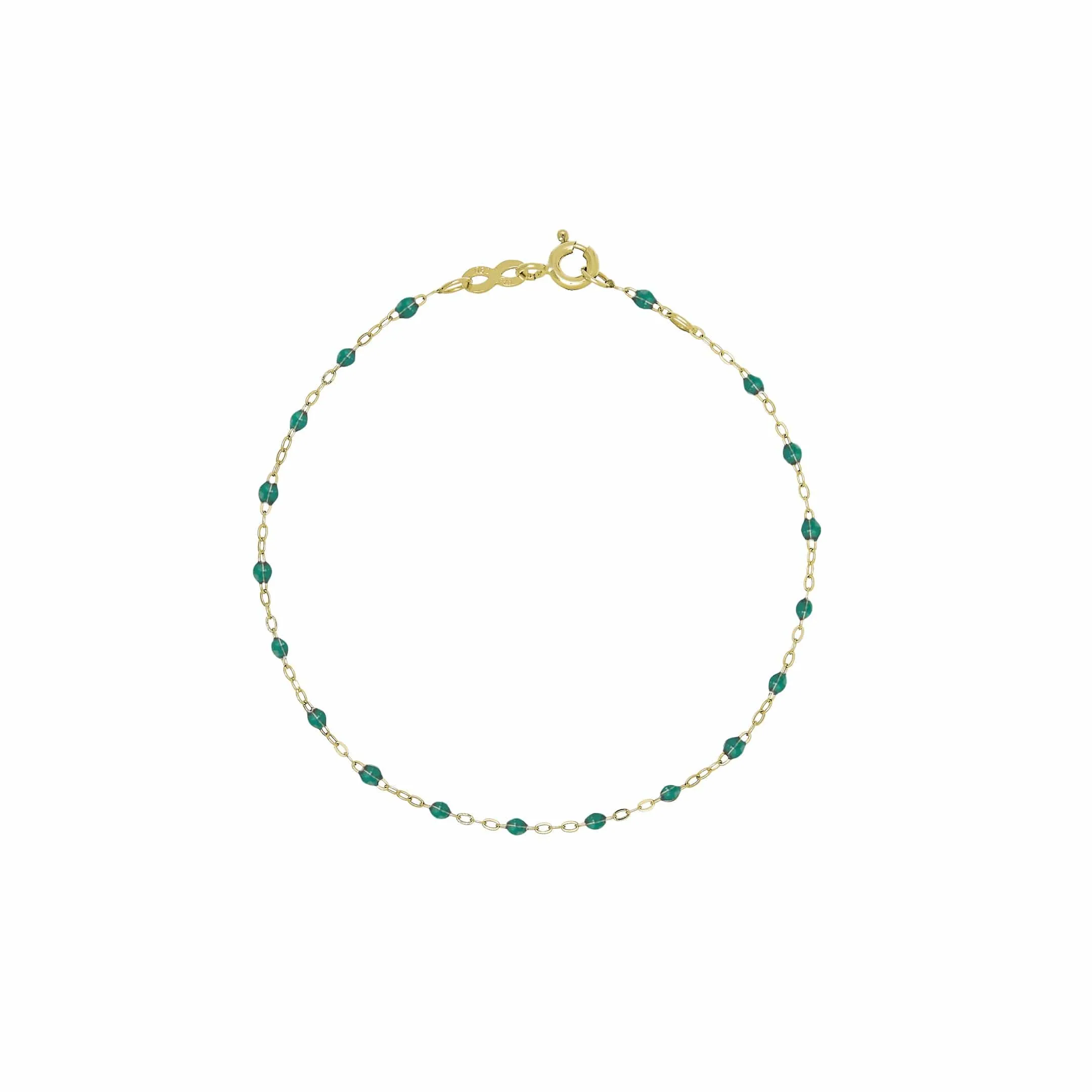 Gigi Clozeau Classic Yellow Gold Bracelet in Emerald