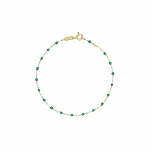 Gigi Clozeau Classic Yellow Gold Bracelet in Emerald
