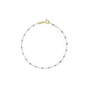 Gigi Clozeau Classic Yellow Gold Bracelet in Turquoise