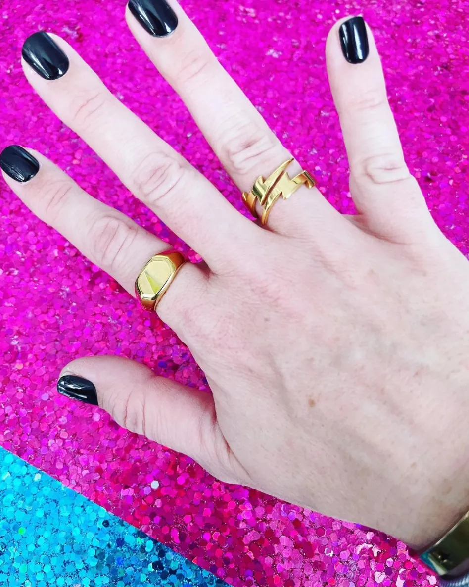 Gold Bold Signet Ring