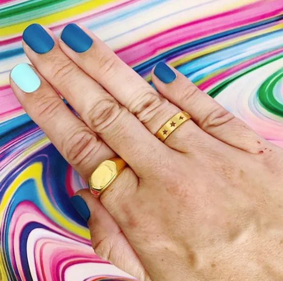 Gold Bold Signet Ring