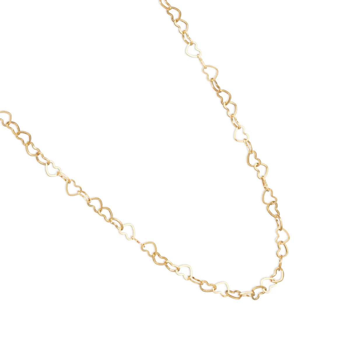 Gold Hearts Chocker Necklace