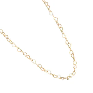 Gold Hearts Chocker Necklace