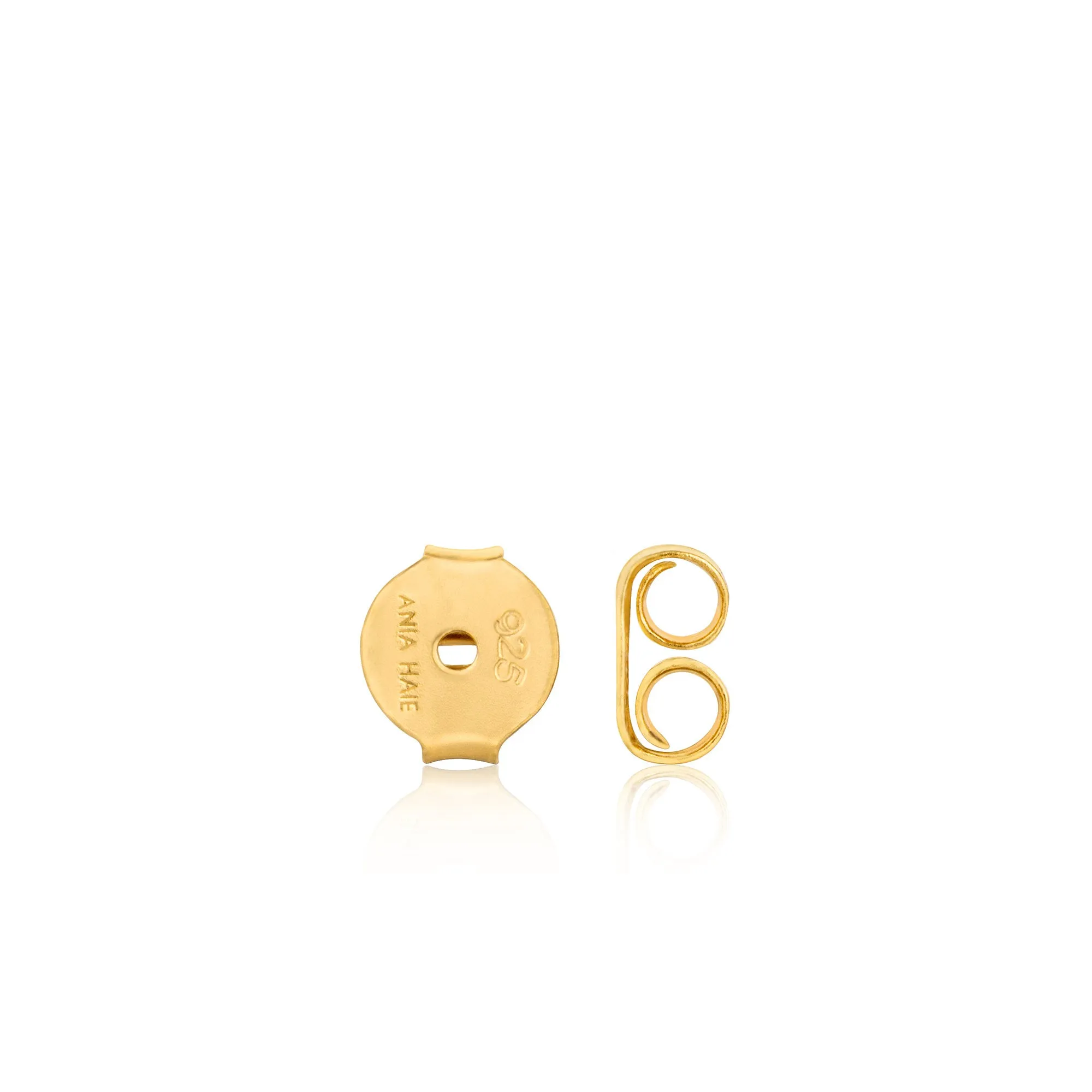 Gold Tidal Turquoise Cabochon Stud Earrings