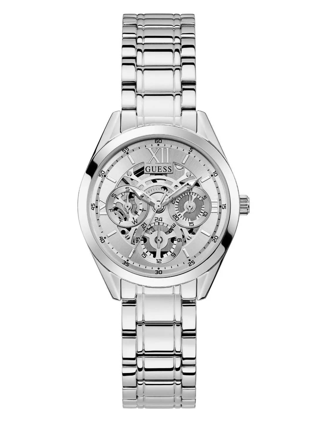 Guess Ladies Dress Silver Watch - GW0253L1