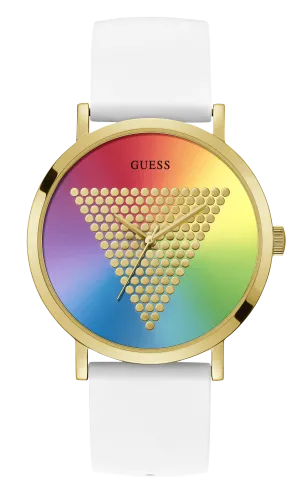 Guess Men Gold Dial Analog Watch - W1161G5