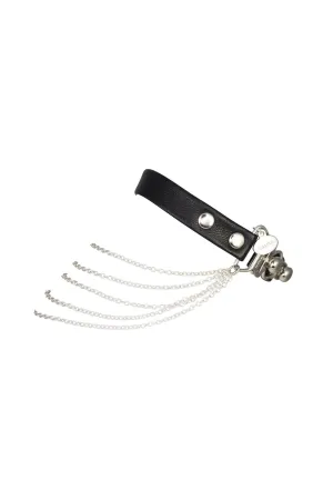 HerCuff Leather & Sterling Silver Anklet