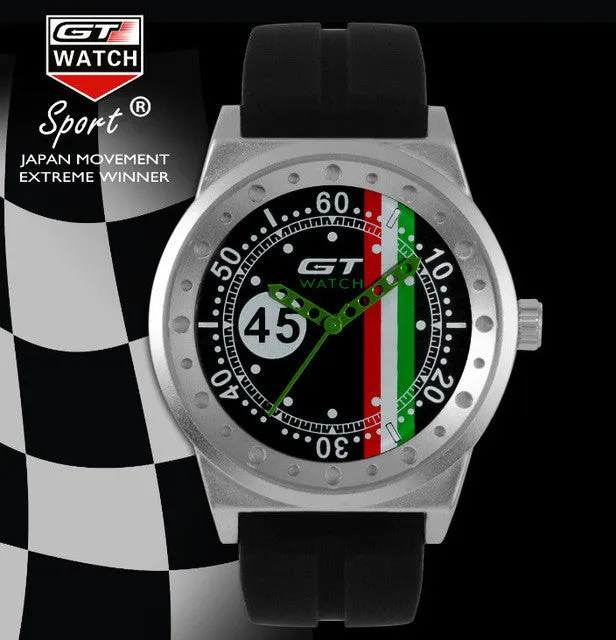 Hot sales GT Sports Brand Watch Italy Fashion Design Lady Casual Dress Bracelet Rubber watch Men Classic Trend Quartz Watches