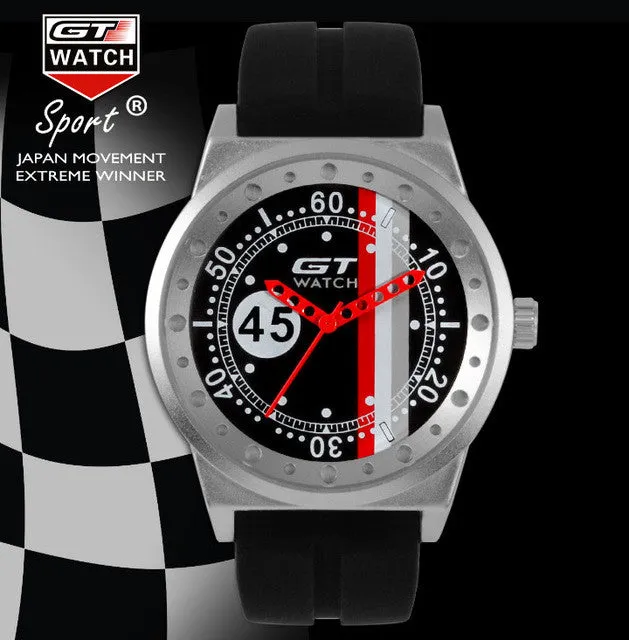 Hot sales GT Sports Brand Watch Italy Fashion Design Lady Casual Dress Bracelet Rubber watch Men Classic Trend Quartz Watches