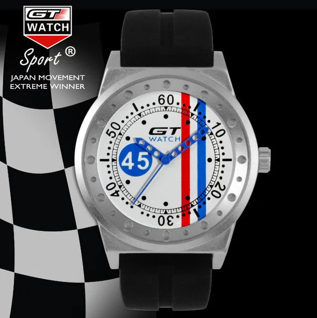 Hot sales GT Sports Brand Watch Italy Fashion Design Lady Casual Dress Bracelet Rubber watch Men Classic Trend Quartz Watches