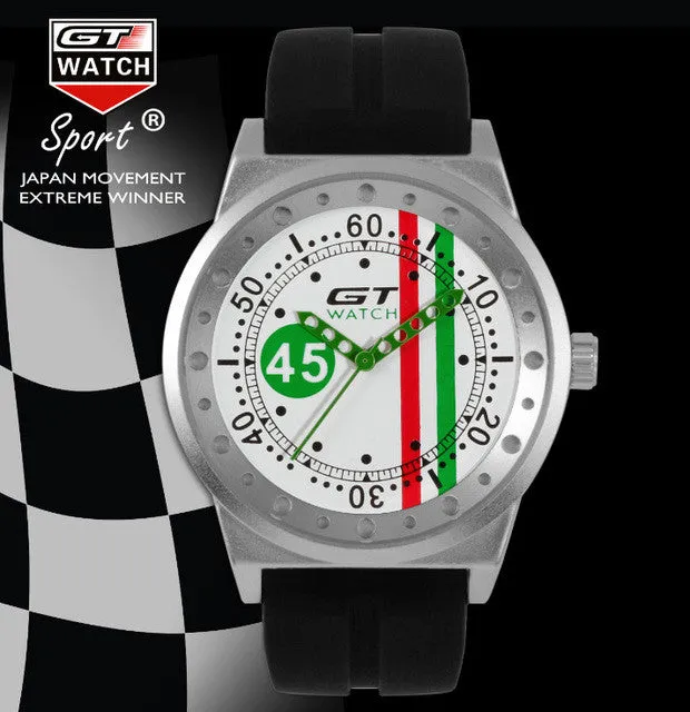 Hot sales GT Sports Brand Watch Italy Fashion Design Lady Casual Dress Bracelet Rubber watch Men Classic Trend Quartz Watches