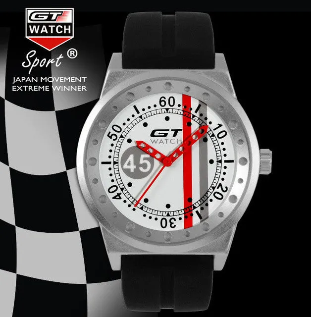 Hot sales GT Sports Brand Watch Italy Fashion Design Lady Casual Dress Bracelet Rubber watch Men Classic Trend Quartz Watches