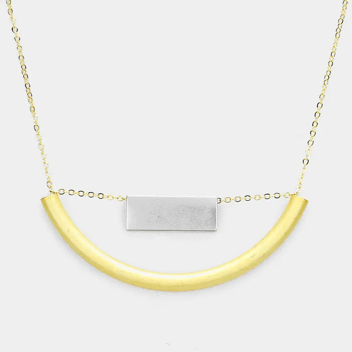 iLLASPARKZ Geometric Metal Pendant Necklace