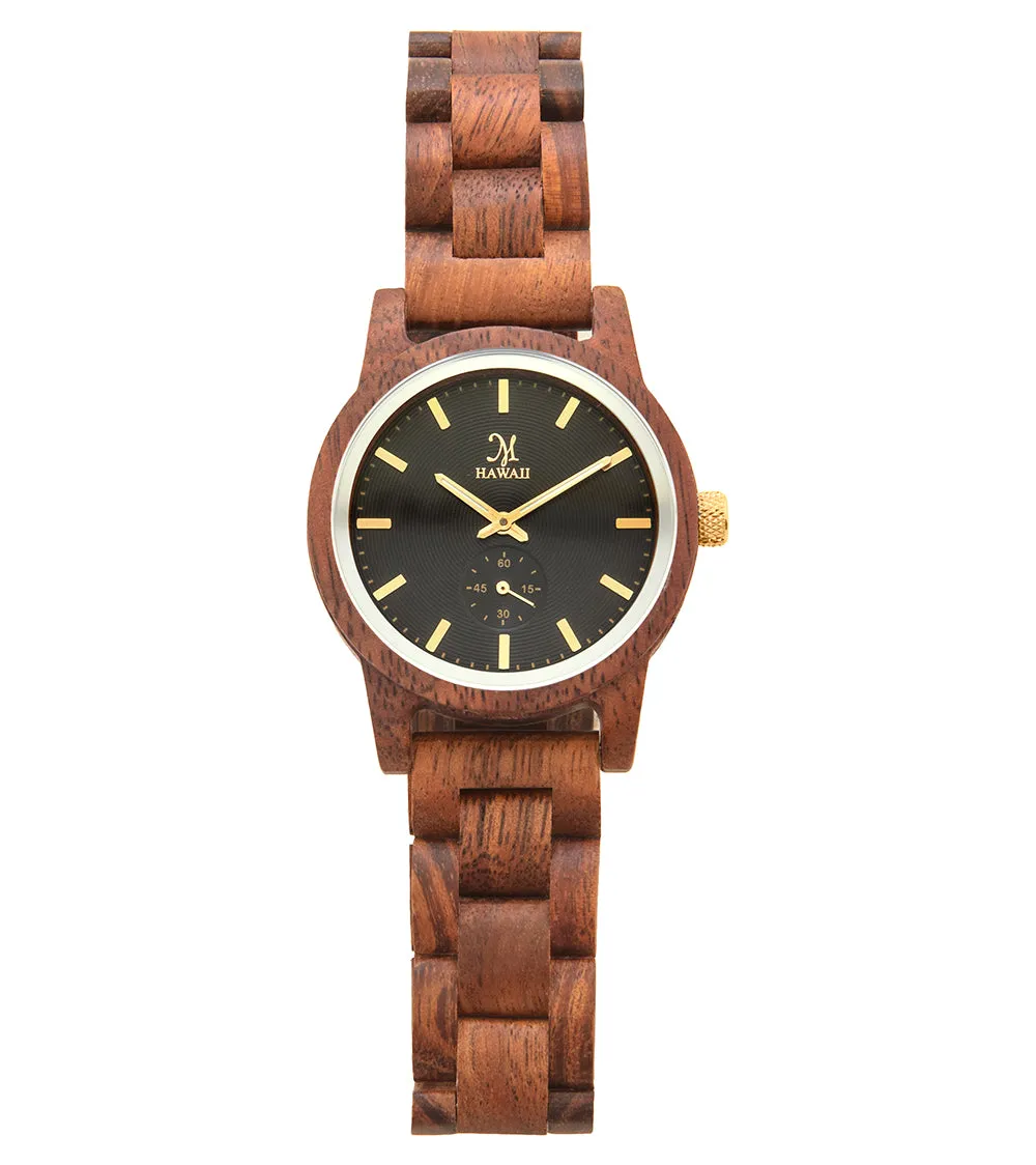 Koa Wood, Black/Gold - 22779
