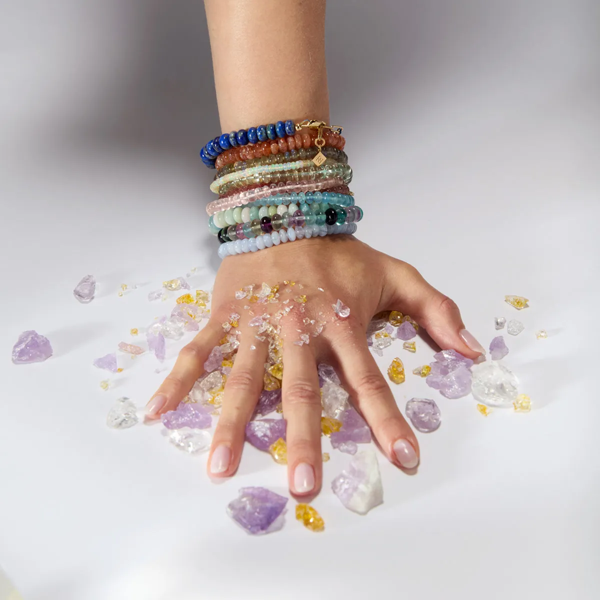 LABRADORITE CANDY BEADS BRACELET