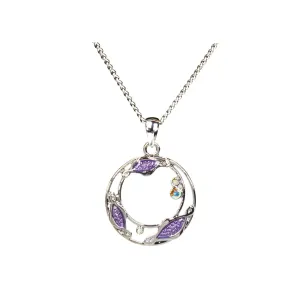 Lila Jewellery Circle with Purple Enamel Pendant