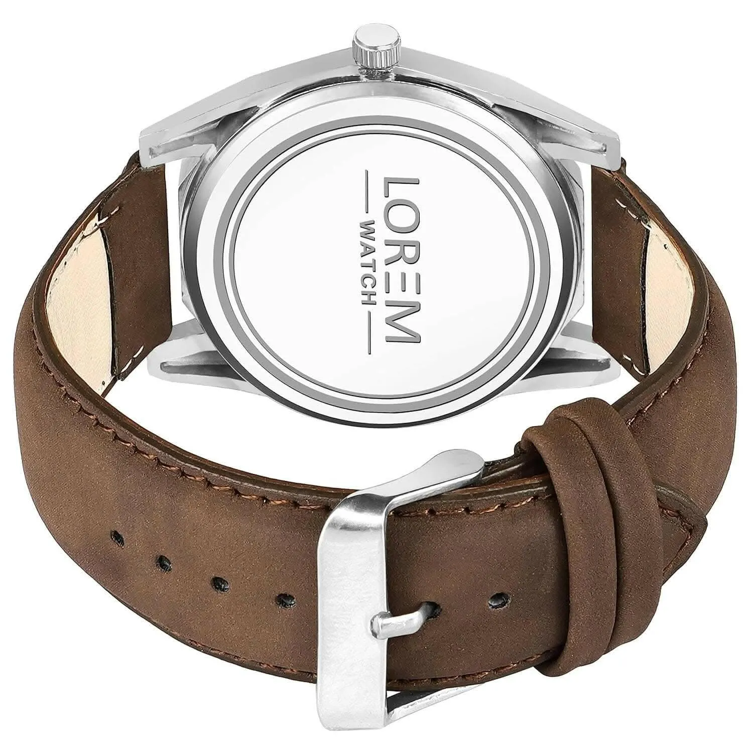 LOREM Brown 3d embossed Dial Analog Watch For Women LR332