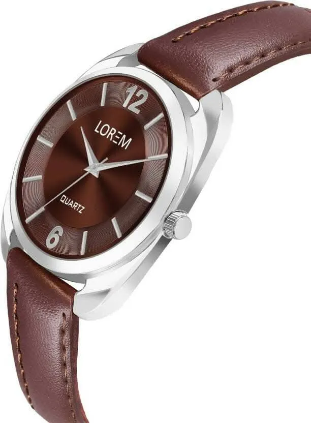 LOREM Brown Stylish Dial Analog Watch For Women LR326