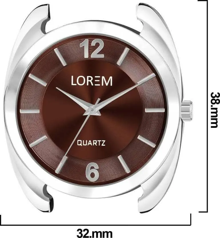 LOREM Brown Stylish Dial Analog Watch For Women LR326