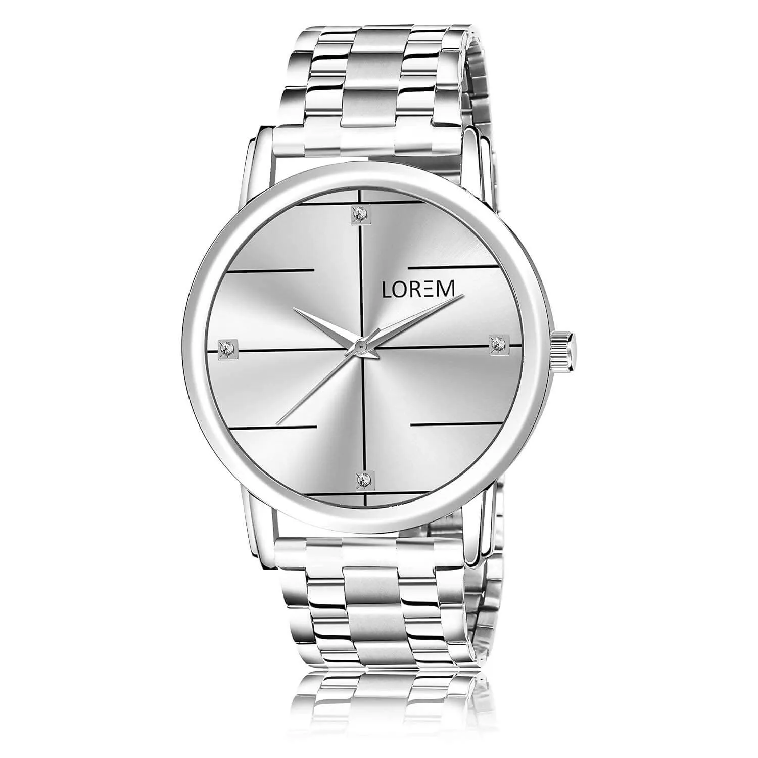 LOREM White Standard Analog Watch For Women LR321