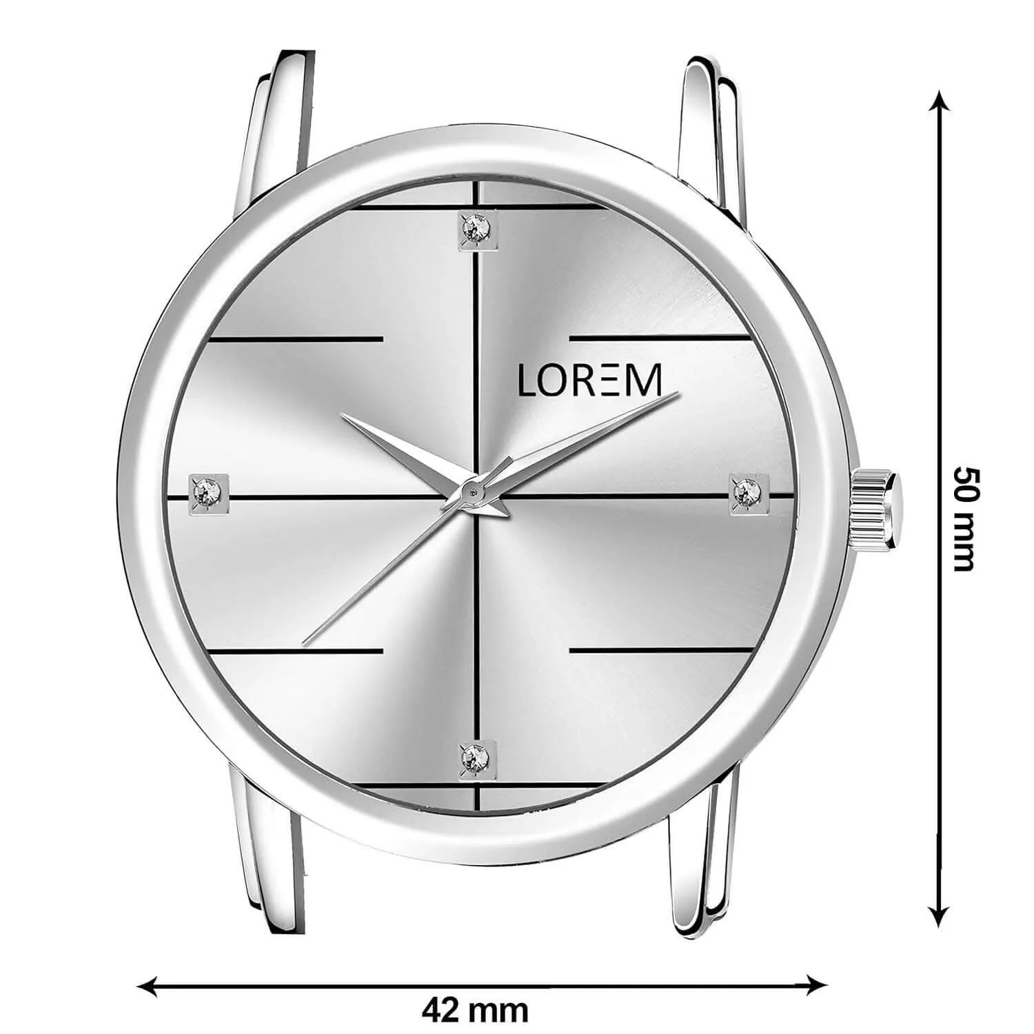 LOREM White Standard Analog Watch For Women LR321