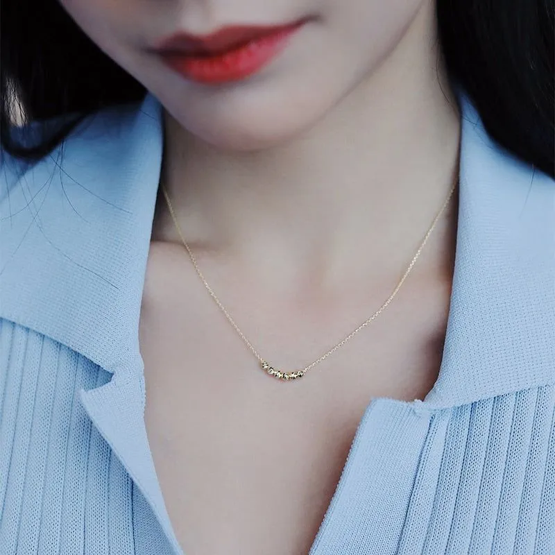 Luxury Golden Bean Necklaces Charm Jewelry NCJT21