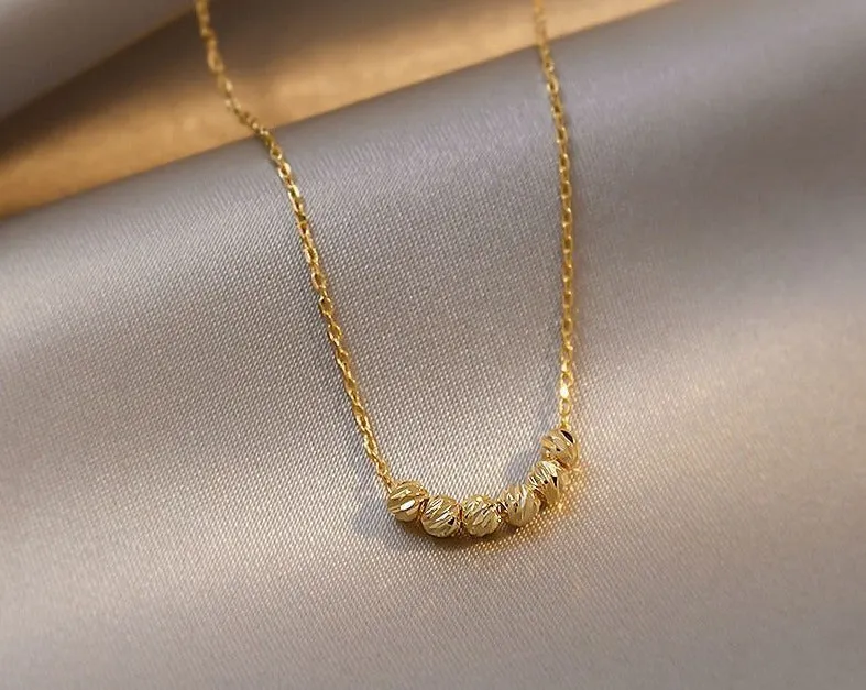 Luxury Golden Bean Necklaces Charm Jewelry NCJT21