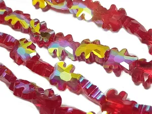 Melody Red Teddy Shaped Designer Crystal Beads