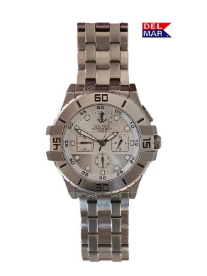 Men's All Stainless Steel Chronograph Watch 100M #50210