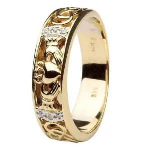 Mens Claddagh Wedding Ring SM-14IC4