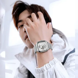 Men's Three Subdials Automatic Mechanical Watch