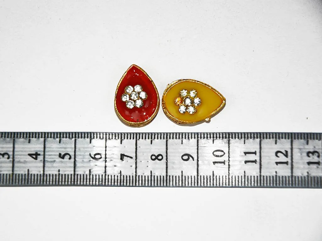 Multicolour Assorted Designer Drop Kundan Beads
