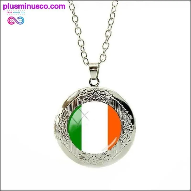 National Flag Locket Necklace Greece,France,Finland,