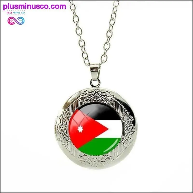 National Flag Locket Necklace Greece,France,Finland,