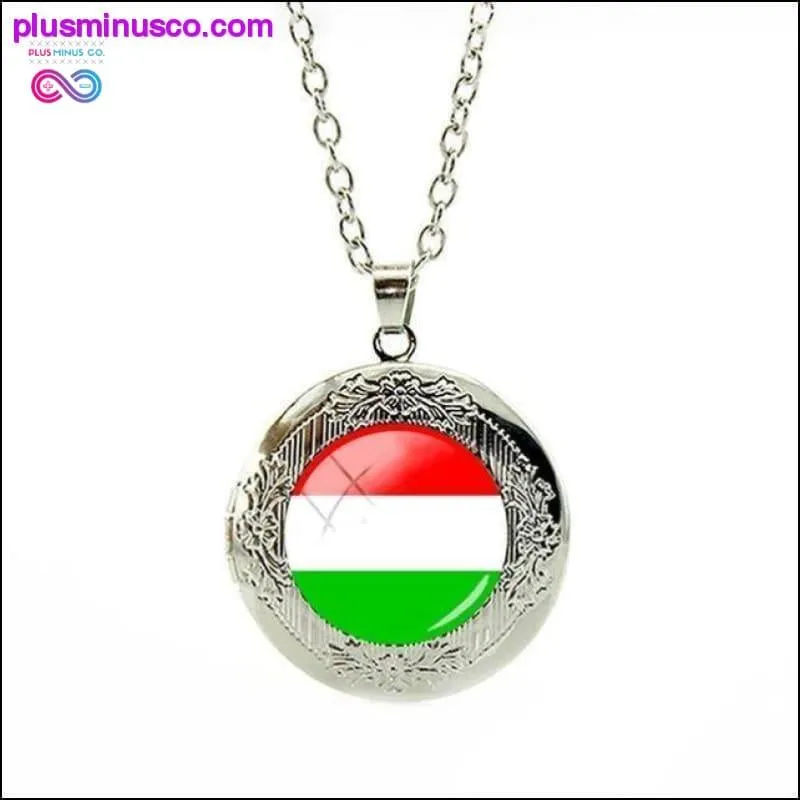 National Flag Locket Necklace Greece,France,Finland,