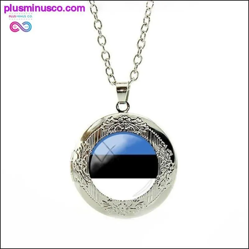 National Flag Locket Necklace Greece,France,Finland,