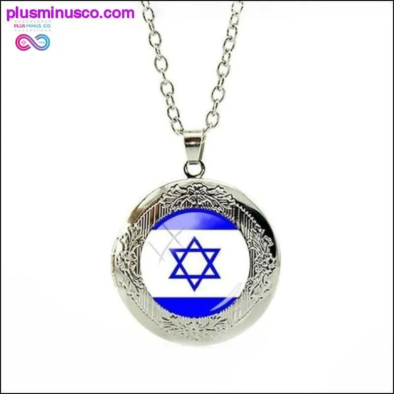 National Flag Locket Necklace Greece,France,Finland,