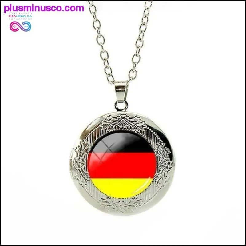 National Flag Locket Necklace Greece,France,Finland,